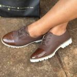 Signature leather brogues
