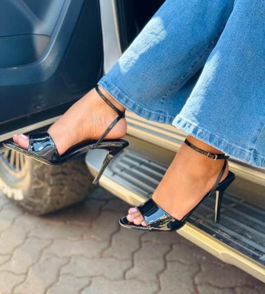 Glossy glam stiletto heels