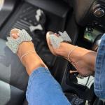Glam bow heels
